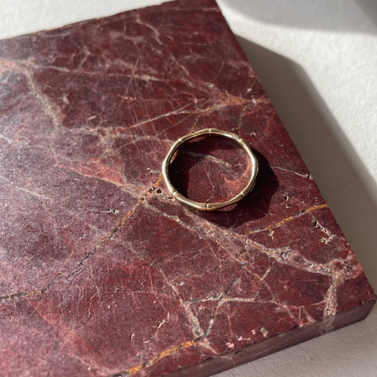 Bamboo ring 14K