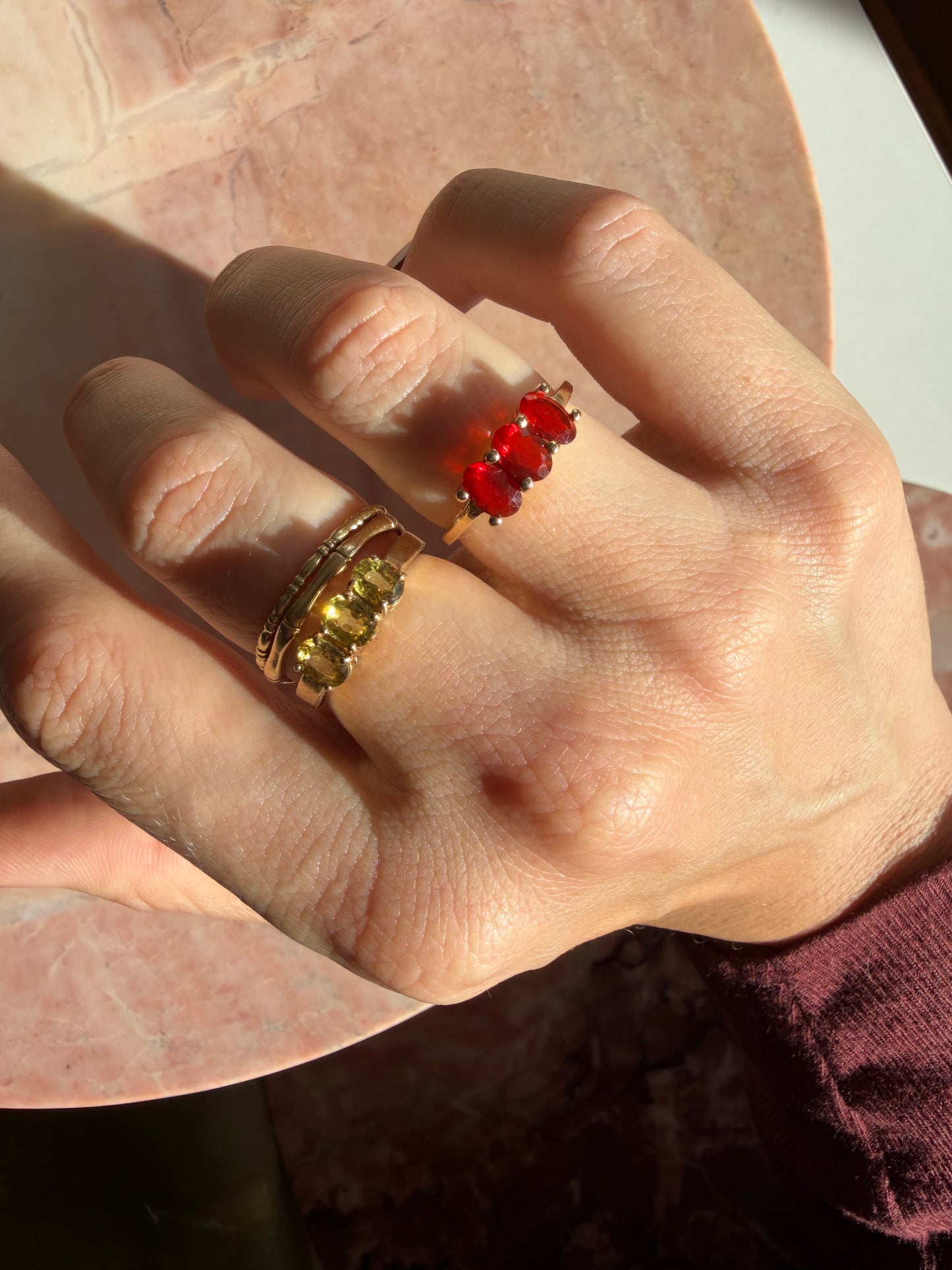 Vintage Fire Opal Ring