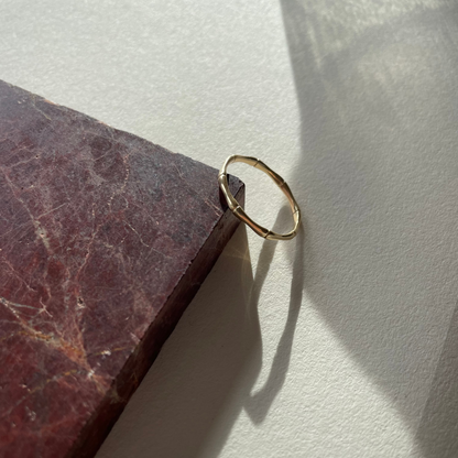 Bamboo ring 14K