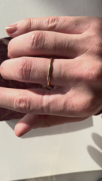 Bamboo ring 14K